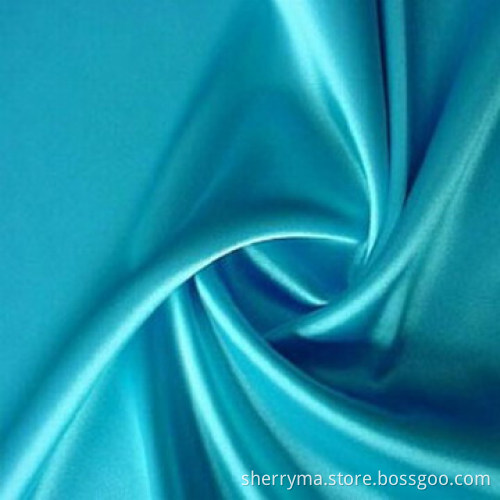 Garment dress polyester royal satin fabric